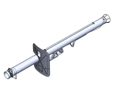 Panzerschreck grenade launcher 3D model