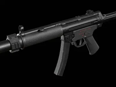 MP5-MP5SD Pack Low-poly 3D model