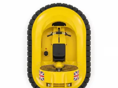 British Hovercraft Mini Low-poly 3D model
