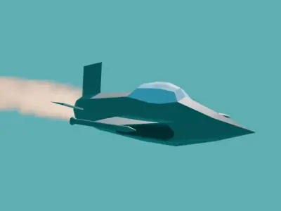 JetFighter Low-poly 3D model
