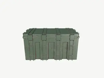 Military Ammo Crate Low-poly 3D model purchase