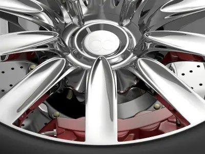 Bentley Continental GT wheel 1 3D model