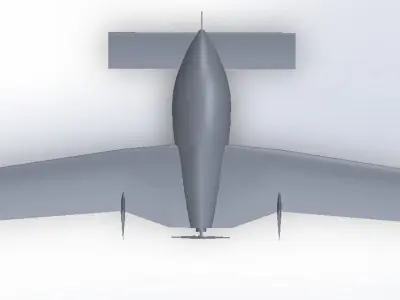 Canard Motoglider 3D model