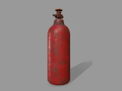 Propane Tank Low-poly 3D model
