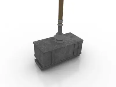 Huge Hammer Low-poly 3D model