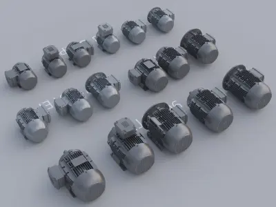 WEG motor model 3D model buy