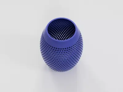 Punctura and Cribra Vases - Perforated Geometric Vessels 3D print model