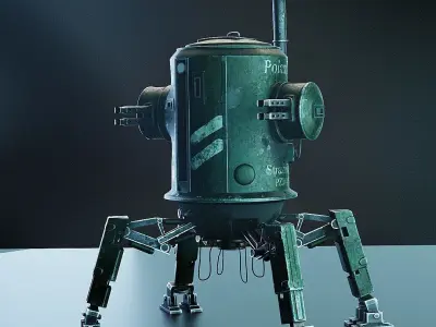 Iron Harvest Polania Mech PZM-9 Straznik 3D model