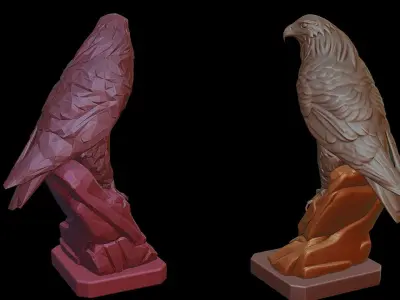 Eagle Statue 3D print model