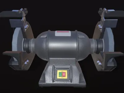 Grinding Machine PBR low-poly  Low-poly 3D model