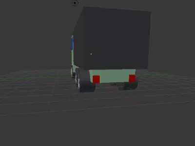 2019 Kenworth cabover dump truck 3D model