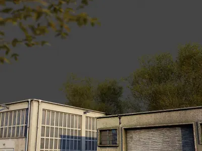 Industrial Building Pack Low-poly 3D model