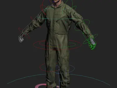  Soldier Pilot Flight Suit 