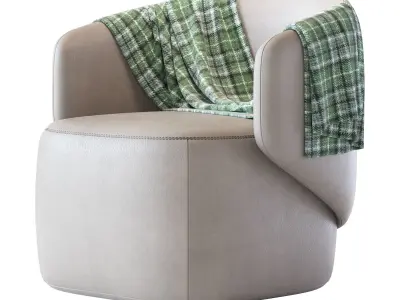 Crescent  Armchair 3D model