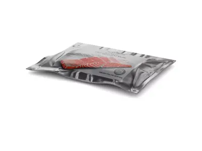 Smoked fish and seafood Smoked Salmon Low-poly 3D model