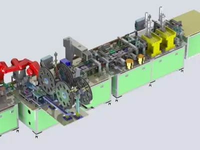 B235 plug automatic assembly laser welding machine 3D model