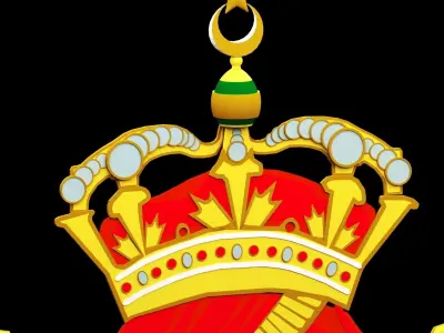 Coat of arms of Kingdom of Egypt 3D model