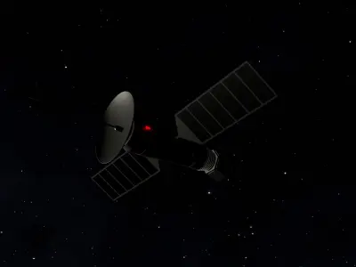 Cartoon Satellite 3D model