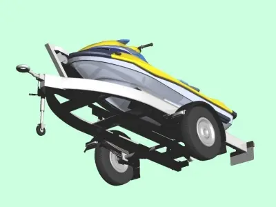 Personal Watercraft 2Seater JetSki 3D model