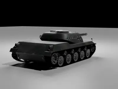 Light Tank Spahpanzer Ru 251 Rheinmetall Free low-poly 3D model