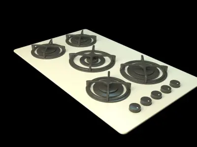 cooktop gas  Free 3D model