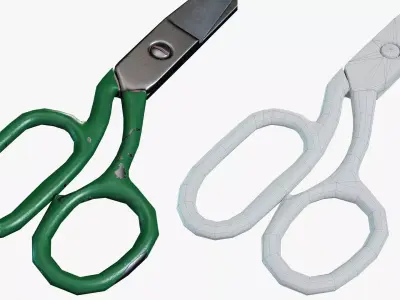 Scissors Tailor Low-poly 3D model