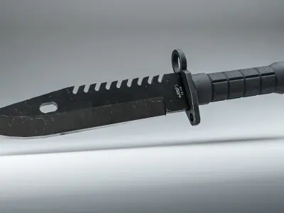 Combat Knifes Free low-poly 3D model