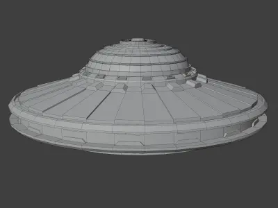 Stylized UFO 3D model