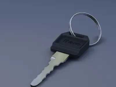 bike keys Low-poly 3D model