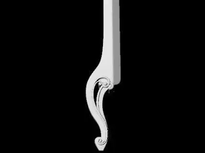 leg High quality 3d models for processing on a cnc machine 3D model