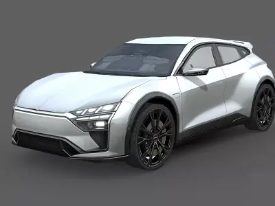Next-Gen Compact SUV Low-poly 3D model