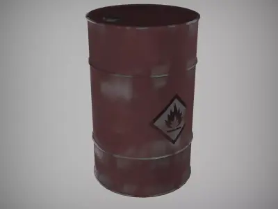 barrel Free low-poly 3D model shop