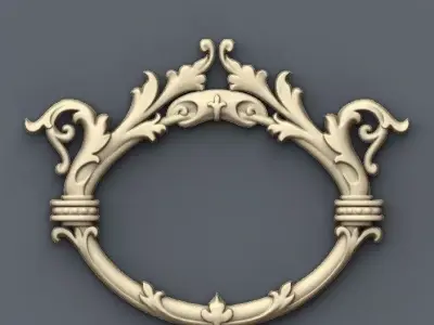 39 STL Ornamental Mirror Frames Bundle Baroque CNC Relief Models 3D model
