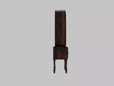 Antique China Cabinet or Hutch with Glass Door Low-poly 3D model purchase