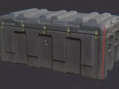 Military Field Crate Upgrade Low-poly 3D model