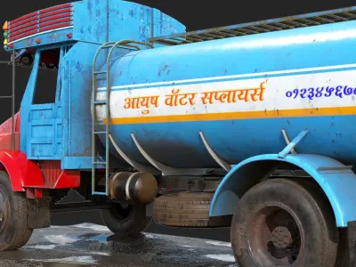 TATA SE 1613 Water Tanker 3D model