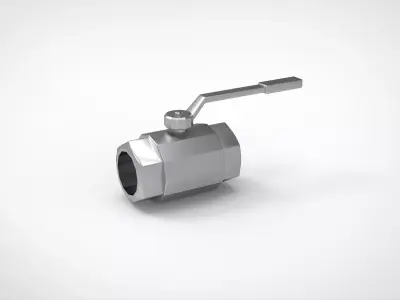  Ball valve 11b27p DN 25 3D model
