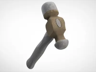cartoon hammer Free 3D model
