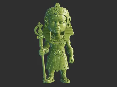 Egyptian King Figurine 3D print model