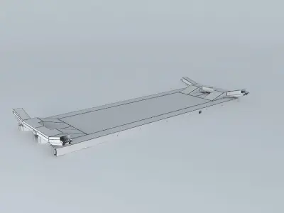 Metro metal shelf Free 3D model