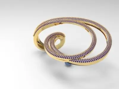 Antique Ring 3D print model 2