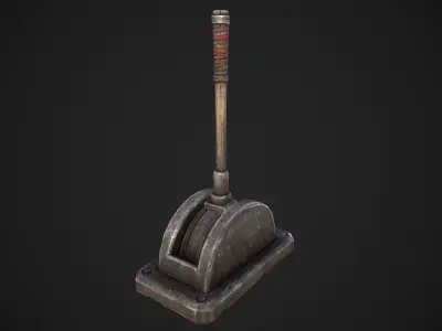 Lever Arm Low-poly 3D model