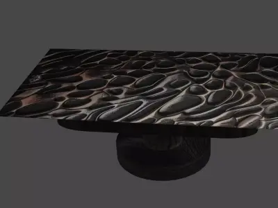 Liquid Stone Table Free 3D model