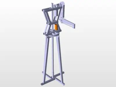 4029-3 Degree of Freedom Humanoid Robot Arm CATIAV5 3D model