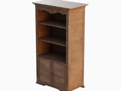 Antique Cupboard 02 Low-poly 3D model