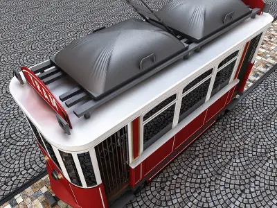 3D tram model lisbon - lisbon 3D model
