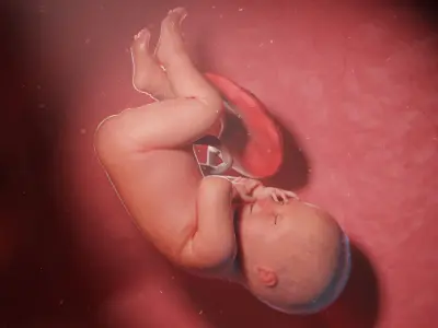 Fetus Anatomy Week 41 Static 3D model