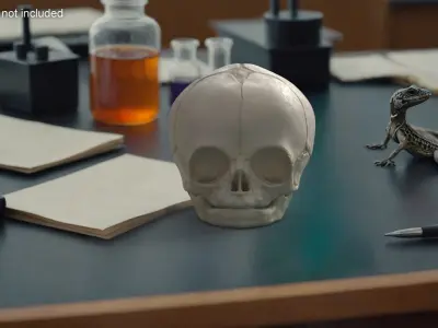 Anatomical Fetal Skull 40 Weeks 3D model