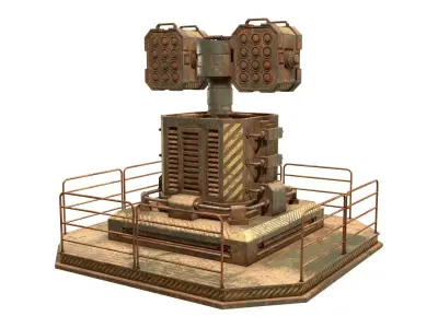 Rusty Turret-1-V2 3D model