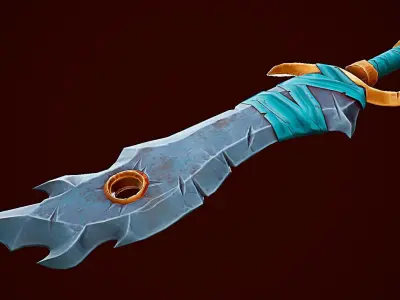 Stylize Sword Low-poly 3D model purchase